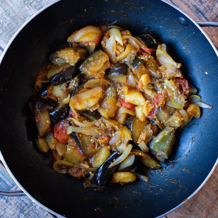 Spiced Eggplant & Potato