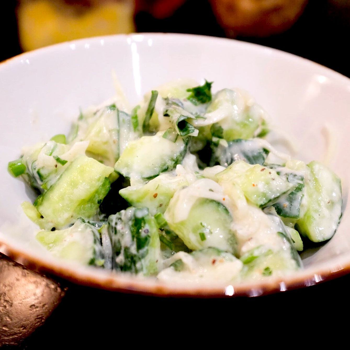 Crushed Cucumber Raita